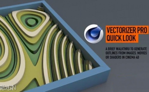 [中文版]Tools4D Vector Pro 1.47 for Cinema 4D 矢量化插件