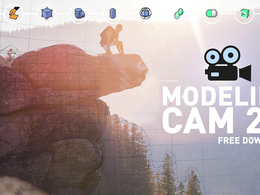 C4D图片三维摄像机投射插件 Modeling Cam V2.0 For Cinema 4D
