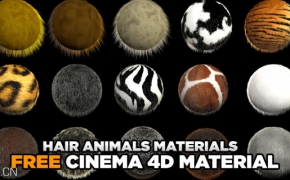 C4D毛发材质球下载 HAIR MATERIALS