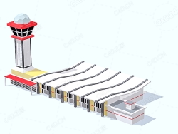 低面多边形机场航站楼 Airport Termninal