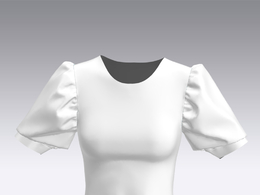 c4d模型女性衣服上衣Sleeves-26