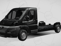 标致拳击手板车卡车货车运输车辆汽车2014款C4D汽车模型下载