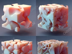 C4D物体腐蚀材质噪波变形动画生成插件CodeVonc Proc3durale For Cinema 4D R18-R25