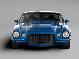 雪佛兰老款汽车C4D模型 Chevrolet Camaro 1970 ProTouring 3D Model