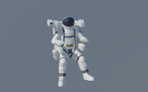 太空宇航员C4D模型 astronaut