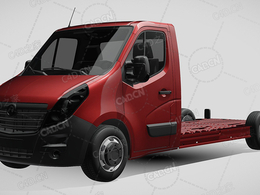 沃克斯豪尔movano板车卡车货车运输车辆汽车2014款C4D汽车模型下载