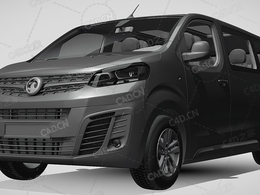 沃克斯豪尔赛飞利面包车MPV商务车小巴2019款C4D汽车模型下载