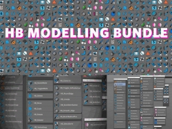C4D建模工具脚本合集中文/英文原版 HB ModellingBundle v2.31 for Cinema 4D R16-R23