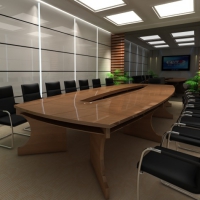 公司会议室C4D模型 Conference room 3D model