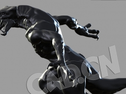 C4D三瓣嘴的外星变异怪物模型