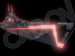 极光超科幻太空战舰飞船模型 Aurora Space Battleship