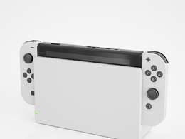 白色手游游戏设备Console Station数码产品模型下载