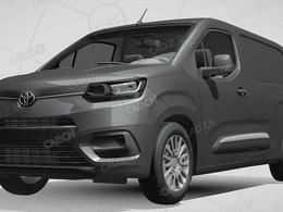 丰田proace-city封闭车厢货车运输车面包车2021款C4D汽车模型下载