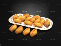 盘子中的蛋糕零食 食品食物 曲奇饼 鸡蛋糕 Cookies