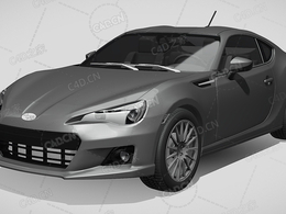 斯巴鲁brz高级运动套装家用汽车轿车2013款C4D汽车模型下载