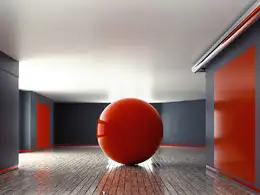 C4D实用工程第236季：室内反射球动画C4D工程文件 c4d project