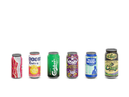 易拉罐酒水饮料瓶C4D模型