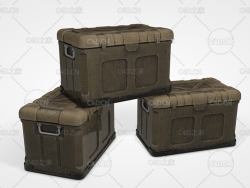 金属箱子 Industrial Crate 3D Model