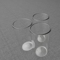 玻璃水杯3D模型 Tall Glass