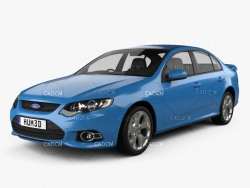 福特FG猎鹰XR6汽车 Ford FG Falcon XR6 sedan 2011 3D model