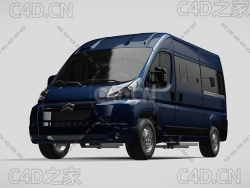 雪铁龙货车大面包车2006-2014款C4D汽车模型下载