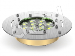 C4D水下灯光设备模型 DTS LED Underwater Helios Bronze 12 FC with Stand