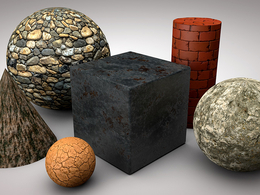 石头地面砖墙C4D材质 Diffuse Bump Specular and Normal Texture
