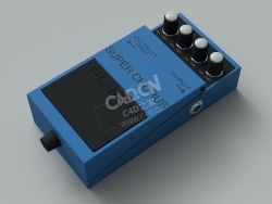 吉他效果器吉他配件C4D模型下载 Guitar-Pedal 3d model