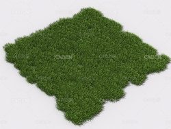 小草绿草植物C4D模型 pattern_small-grass-1