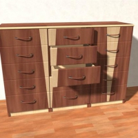 柜子C4D模型 Chest 3D Model