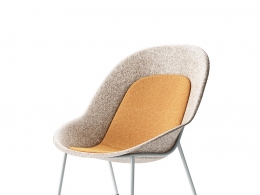 De Vorm毛毡材质休闲椅3D模型素材下载Nook PET Felt Lounge Chair by De Vorm