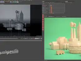Cinema 4D Redshift渲染器的代理与随机教程 Redshift Proxies and Random Techniques