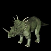 恐龙3D模型：戟龙（Styracosaurus）