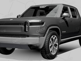美国Rivian-r1t探索电动探险车2022款C4D汽车模型下载