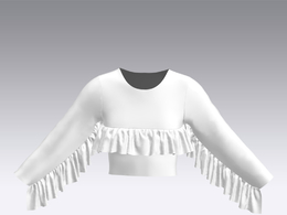 c4d模型女性衣服上衣Sleeves-19