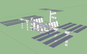 卫星C4D模型 satellite 3d model