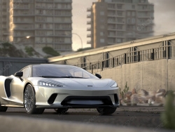 两门豪华轿跑迈凯伦C4D汽车模型McLaren GT 2020_Beach_01