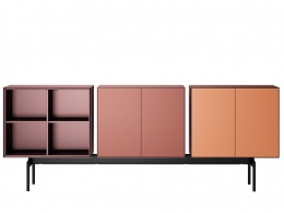 三格储物边柜基础款3D模型素材下载Semiton 3 Sideboard Unit by Arper