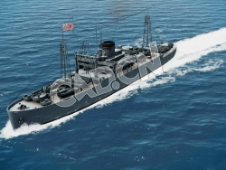 C4D海军舰艇军舰舰船-亚瑟·米德尔顿号运输船模型 Middleton Attack Transport