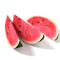 切开的西瓜C4D模型 watermelon slice