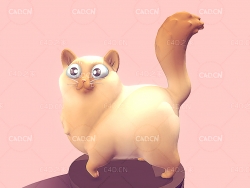 卡通猫咪工艺品摆件模型Cat