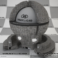 vray for c4d材质：Stone arroway02 lowres