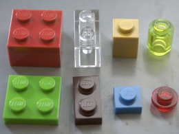 塑料半透明乐高积木玩具C4D Cycles 4D工程Lego bricks project file