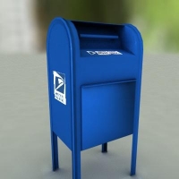 邮箱（邮筒）3D模型 MAILBOX