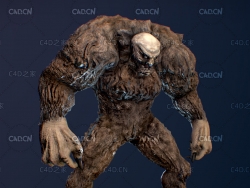 寻求邪恶温迪戈食人怪物C4D模型 Seeking Evil: The Wendigo