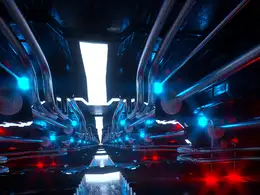 C4D工程第700季：科幻管道隧道动画C4D工程 C4D Project[Cinema4D - Octane]