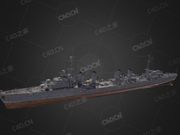 法国海军沃克兰级大型驱逐舰C4D模型下载Vauquelin 3d model