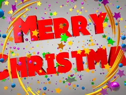 圣诞节快乐文字动画C4D工程文件 Merry Christmas Graphics Cinema 4D Motion Graphics