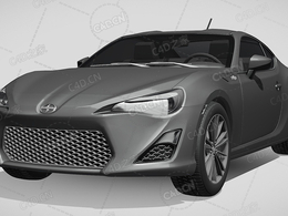 丰田旗下汽车scion-fr-s-2012款C4D汽车模型下载