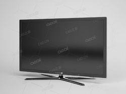 超薄电视家用电器显示器电视机 TV monitor C4D模型下载